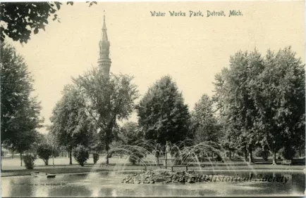 Postcard - Water Works Park, Detroit, Mich. - Water Works Park, Detroit, Mich.