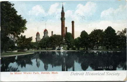 Postcard - Water Works Park, Detroit, Mich. - In Water Works Park, Detroit, Mich.