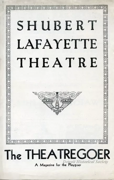 Program, Theater - The Theatregoer: A Magazine for the Playgoer