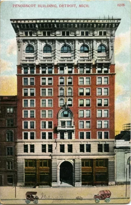Postcard - Penobscot Building, Detroit, Mich.