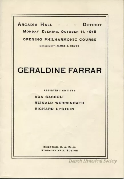 Program, Theater