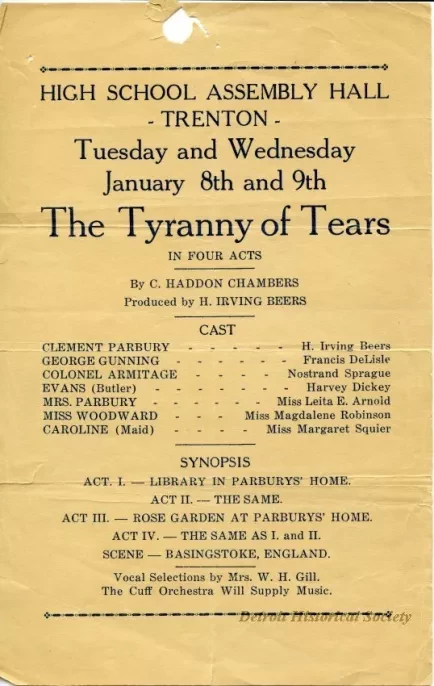 Program, Theater