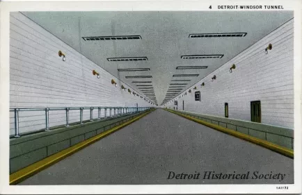 Postcard - Detroit-Windsor Tunnel