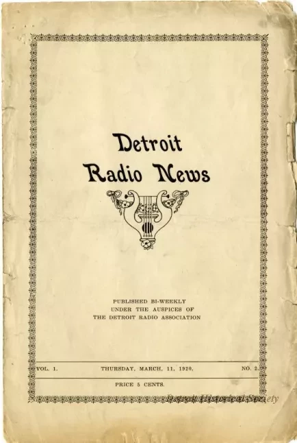 Newsletter - Detroit Radio News, Vol. 1, No. 2