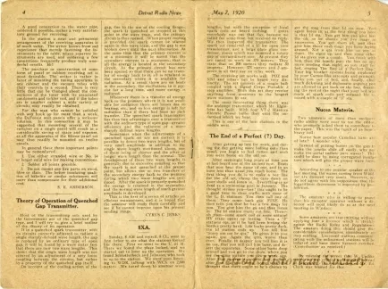 Newsletter - Detroit Radio News, Vol. 1, No. 4