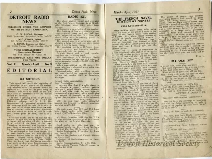 Newsletter - Detroit Radio News, Vol. 2, No. 3-4