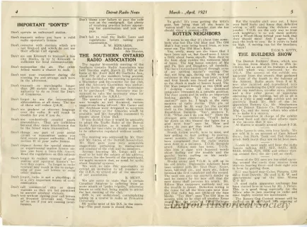 Newsletter - Detroit Radio News, Vol. 2, No. 3-4