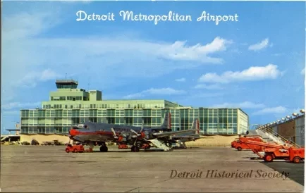 Postcard - Detroit Metropolitan Airport
