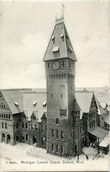Postcard - Michigan Central Depot, Detroit, Mich.