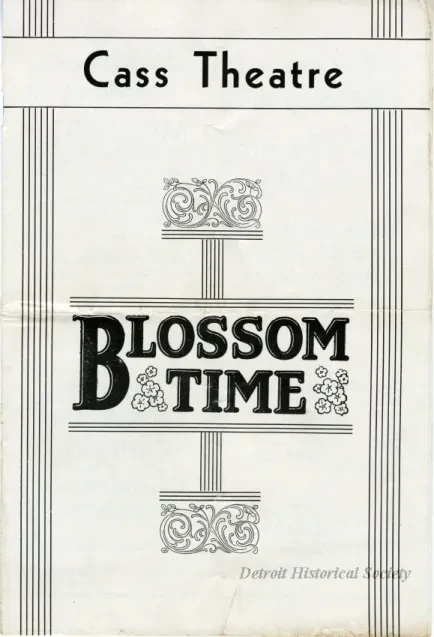 Program, Theater - Blossom Time