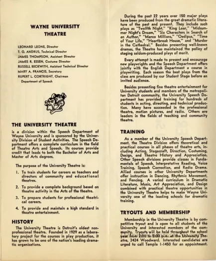 Program, Theater