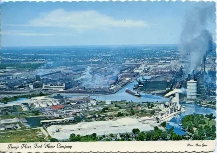 Postcard - Rouge Plant, Ford Motor Company