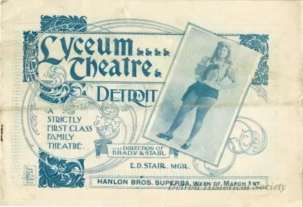 Program - Lyceum Theater, Vol. 2, No. 1