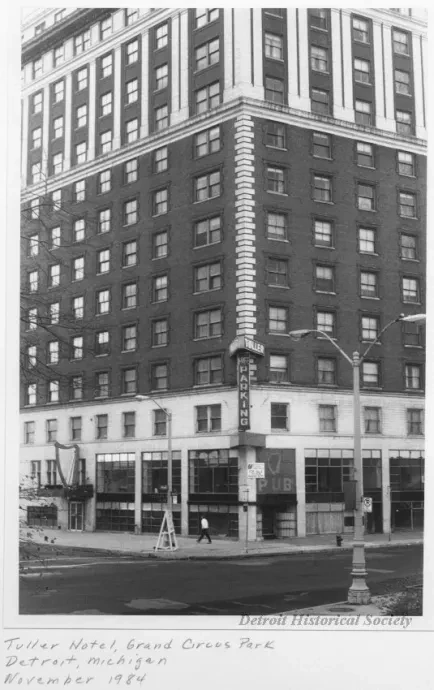 Print, Photographic - Tuller Hotel, Grand Circus Park, Detroit, Michigan