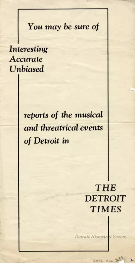Program, Theater