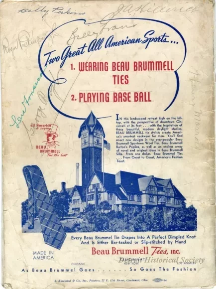 Program - 1940 World Series Souvenir Official Score Book