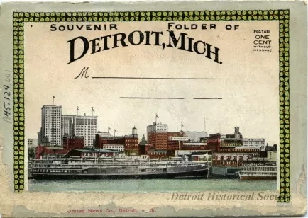 Post Folder - Souvenir Folder of Detroit, Mich.