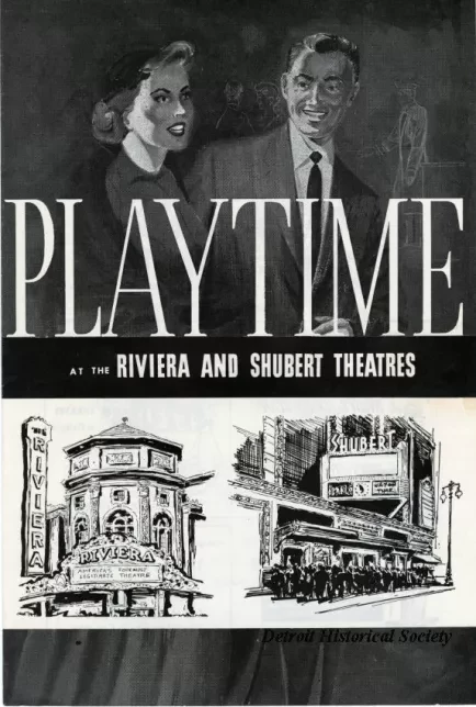 Program, Theater - Playtime at the Riveria and Shubert Theatres