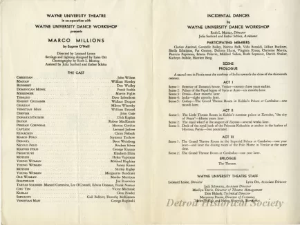 Program, Theater