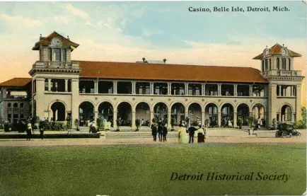 Postcard - Casino, Belle Isle, Detroit, Mich.