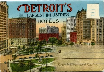 Post Folder - Detroit's Largest Industries and Hotels
