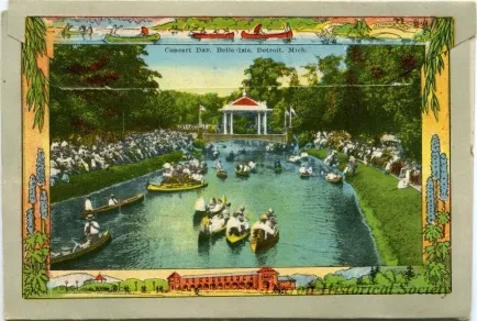 Post Folder - Souvenir Folder of Belle Isle, Detroit, Michigan