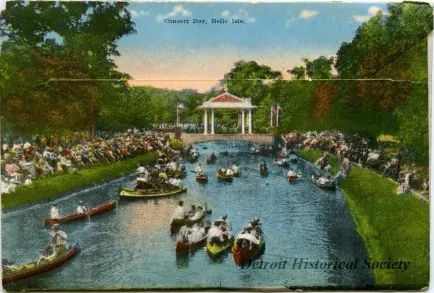 Post Folder - Souvenir Folder of Belle Isle, Detroit, Michigan