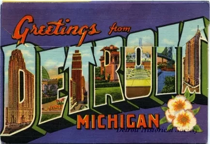 Post Folder - Detroit Michigan, The City of Industry and Refinement