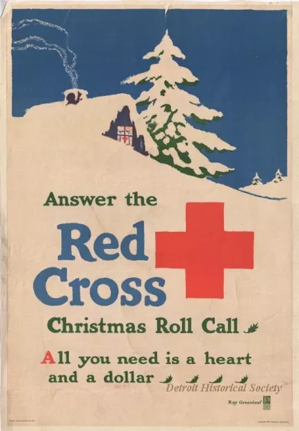 Poster - Answer the Red Cross Christmas Roll Call