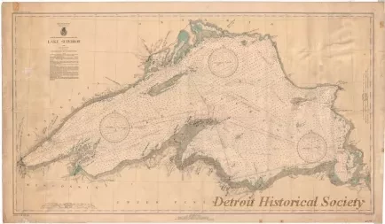 Chart, Navigational - Lake Superior