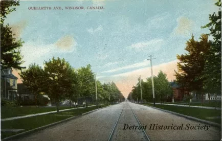 Postcard - Ouellette Ave., Windsor, Canada.