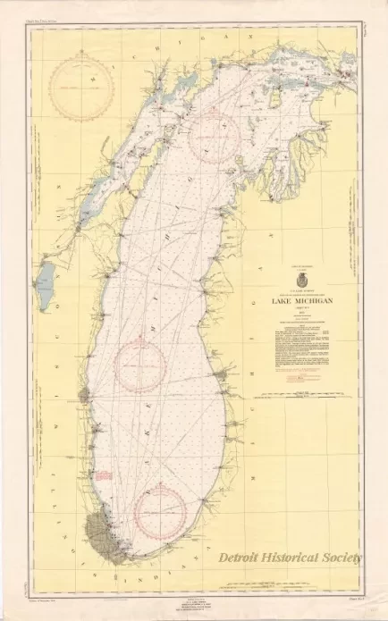 Chart, Navigational - Lake Michigan, Chart No. 7