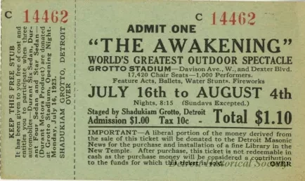 Ticket, Admission