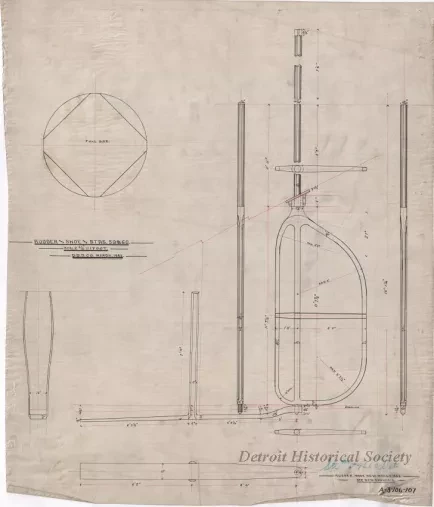Drawing, Technical - Rudder and Shoes for Strs. 59 & 60