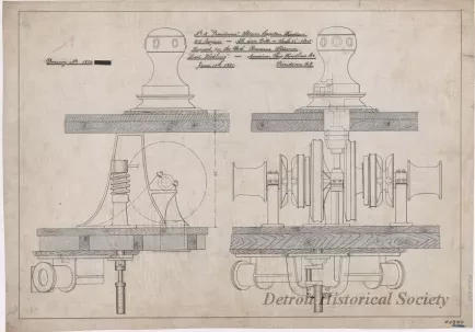 Drawing, Technical - No. 4 'Providence' Steam Capstan Windlass