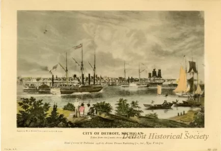 Lithograph - City of Detroit, Michigan