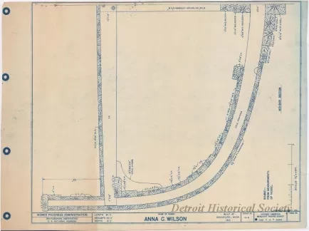 Blueprint - Anna C. Wilson, Mid-Ship Section