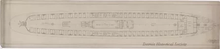 Drawing, Technical - Cabin Deck, T.S.S. Virginia