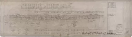 Drawing, Technical - Main Deck Side Plating,
For'd [Forward] End