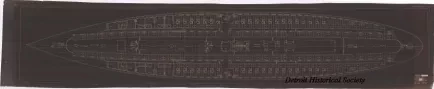 Blueprint - Str. [Steamer] No. ---, Gallery Deck, Joiner Plan