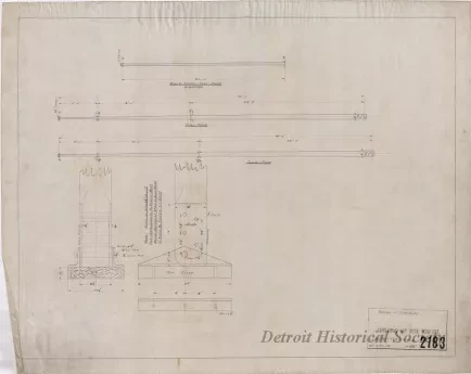 Drawing, Technical - Spars - Flagpoles
