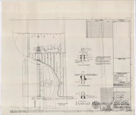 Drawing, Technical - Steering Gear & Rudder Assembly