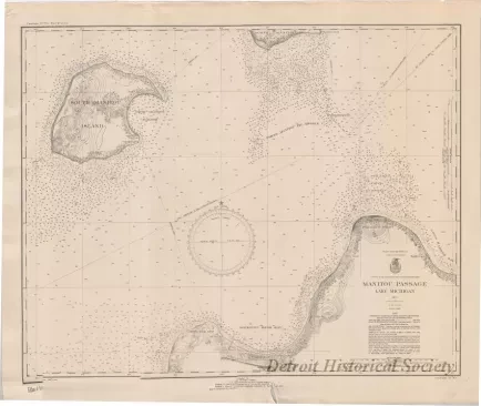 Chart, Navigational - Manitou Passage, Lake Michigan