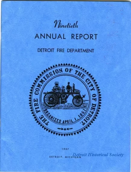 Report, Annual - Ninetieth Annual Report, Detroit Fire Department