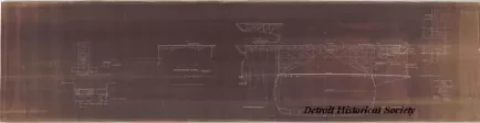 Blueprint - Aircraft Training Vessel, IX-64 (Ex. Seeandbee), 
Midship & Type Sections