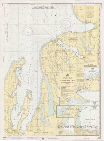 Chart, Navigational - Grand Traverse Bay to Little Traverse Bay