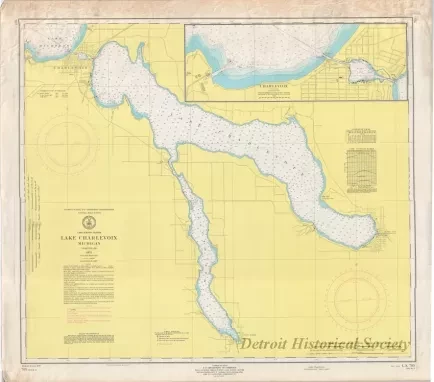 Chart, Navigational - Lake Charlevoix, Michigan