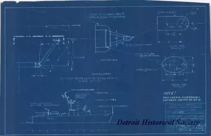 Blueprint - Outboard Lighting Arrg. & 20 Pt. White Light Details,
63' ARB Mk III