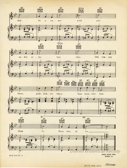 Music, Sheet - Belle Isle Waltz