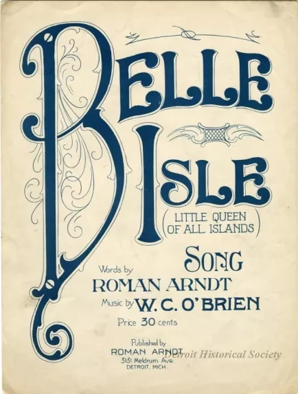 Music, Sheet - Belle Isle (Little Queen of All Islands)